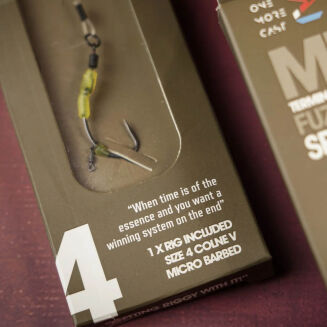 Przypon One More Cast Surrender All-In-1 Rigs Blend Fuzed Leader Leadclip Spinner Colne V Barbed - 4 - 4