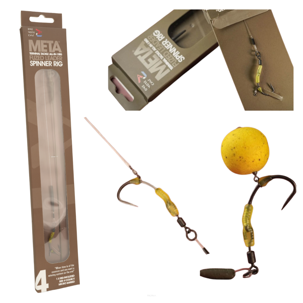 Przypon One More Cast Surrender All-In-1 Rigs Blend Fuzed Leader Leadclip Spinner Colne V Barbed - 4