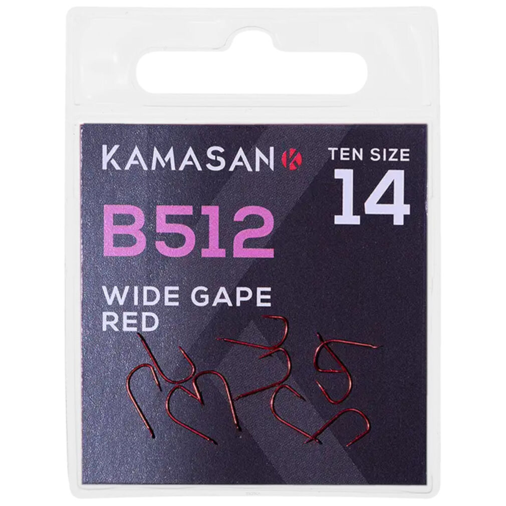 Haczyki Kamasan B512 Spade Red Barbed - 20