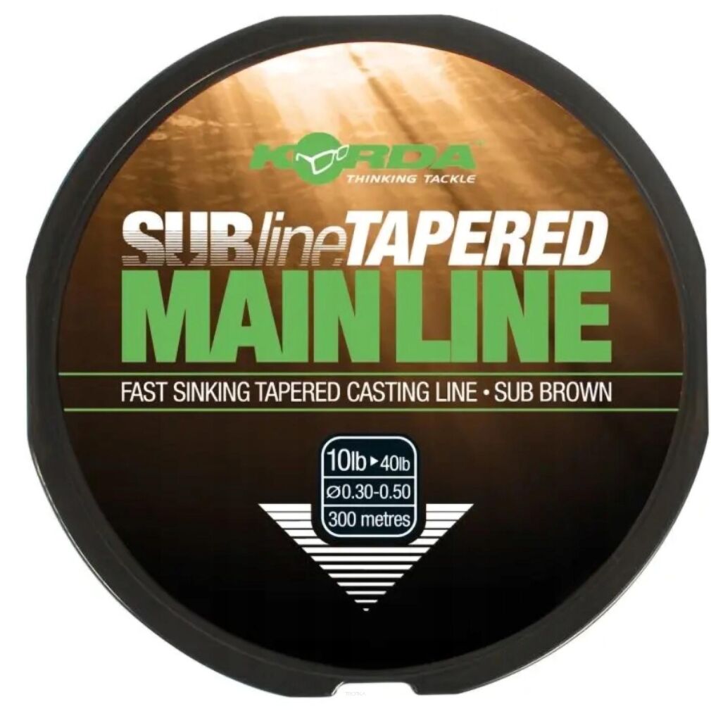 Żyłka Korda SUBline Tapered Mainline Brown 0,28-0,50mm 8-40lb 300m