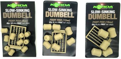 Sztuczne dumbells Korda - Slow Sinking Dumbell Fishy Fish 16 mm. KPB07