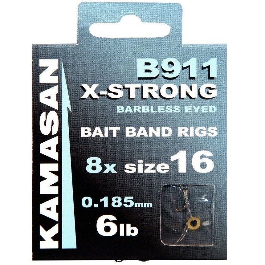 Haczyki z przyponem Kamasan B911X Banded #12