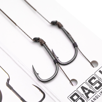 Przypony Korda Basix Hair Rigs Wide Gape 8 Micro Barbed 18lb 8.2kg - 2