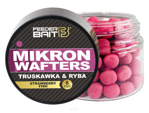 Przynęty do metody Feeder Bait Dumbells Mikron Wafters Truskawka&Ryba 6mm