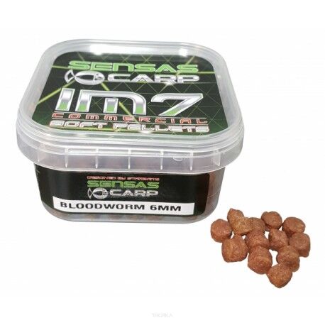 Miękki pellet haczykowy Sensas IM7 Soft Pellet 6mm - Bloodworm