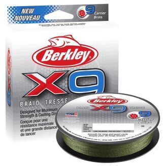 Plecionka Berkley X9 Braid 0,17mm 300m Green - 2