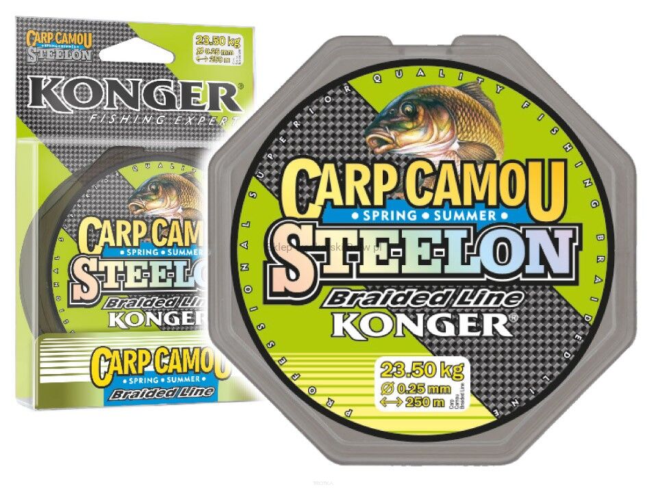 Plecionka Konger SteelonCamouSpringSummer 0,18/250
