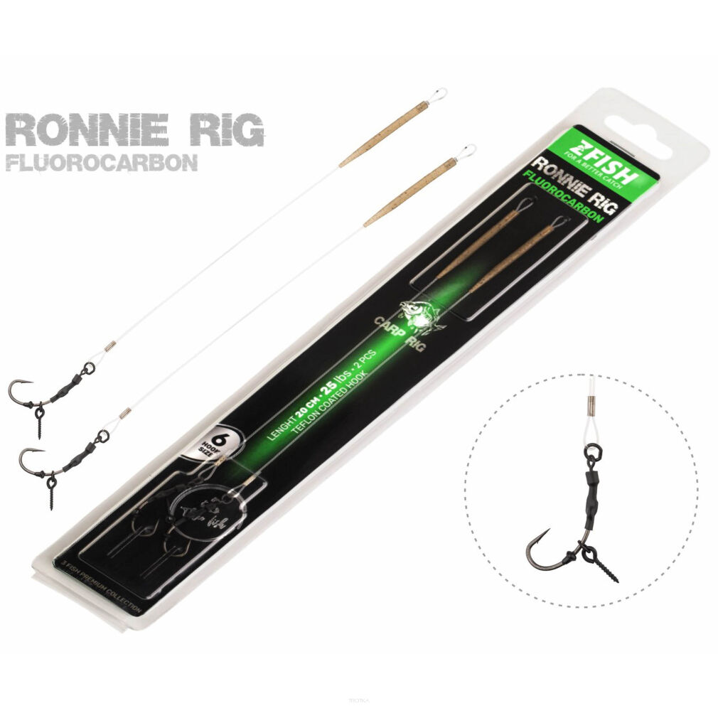Przypony Zfish Fluorocarbon Ronnie Rig - 6