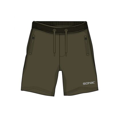 Spodnie Sonik Fleece Shorts Green - XXL