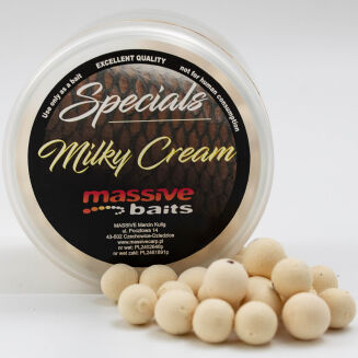 Kulki Massive Baits Special Pop Ups Milky Cream 11mm 200ml - 2