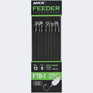 Przypony BKK Feeder Tournament FTB-1 Bait Band Rigs Barbless - 12 - 2