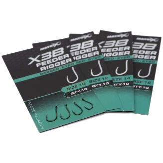 Haczyki Matrix X3B Feeder Rigger Barbed Eyed - 10 - 4