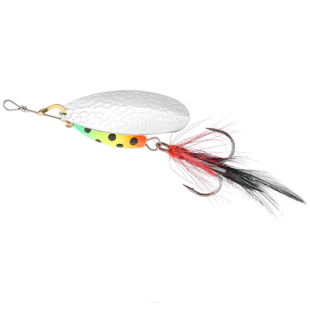 Błystka Obrotowa Mikado M Grub - 4 Srebrna / Firetiger