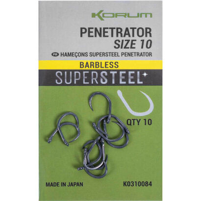 Haczyki Korum Penetrator Barbless - 8