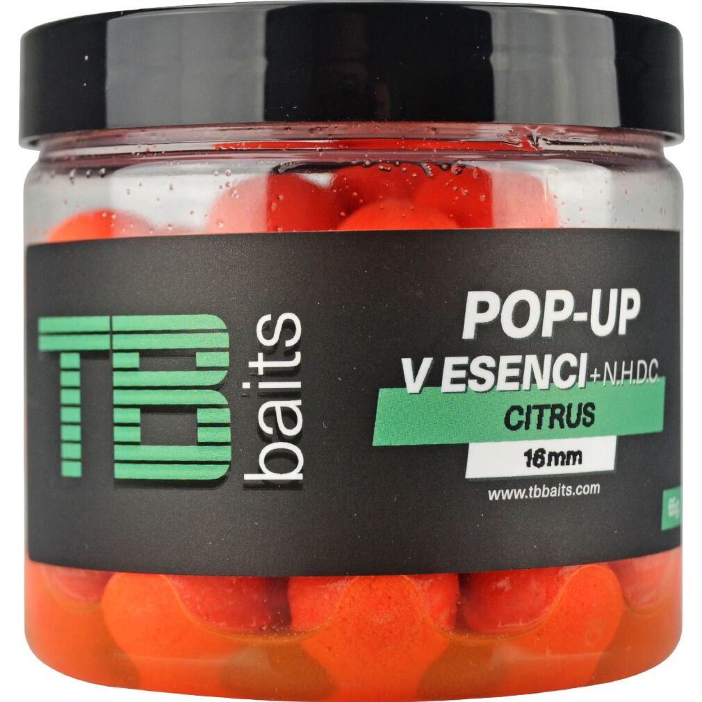 Kulki W Dipie TB Baits Floating Pop-Up Orange Citrus + NHDC 65g 12mm