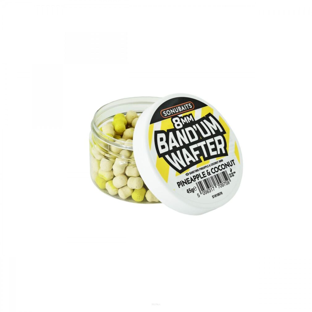 SONUBAITS BAND'UM WAFTERS 8MM - PINEAPPLE & COCONUT. S1810070
