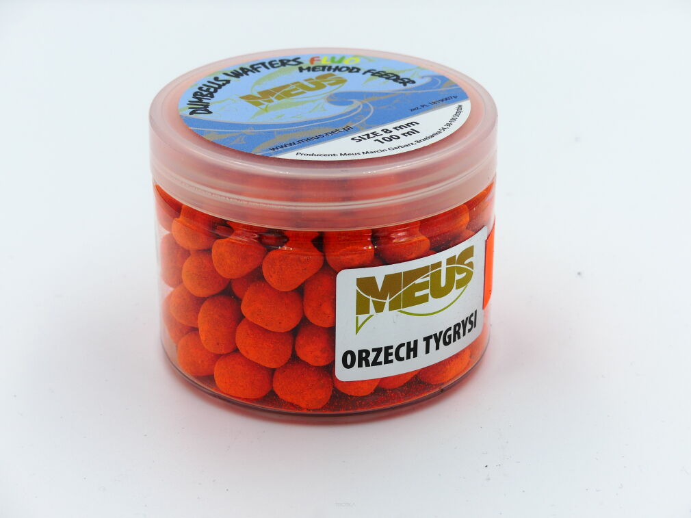 Dumbells Meus Wafters Method Feeder Fluo 8mm - Orzech Tygrysi