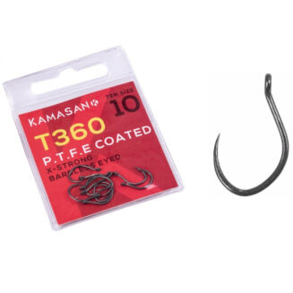 Haczyki Kamasan T360 Eyed X-Strong PTFE nr 10 - 2