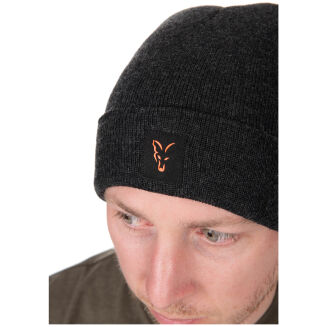 Czapka Fox Collection Beanie - Black/ Orange - 3