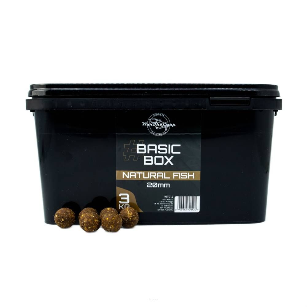 WarTheCarp Basic Box Natural Fish 20mm 3kg kulki zanętowe