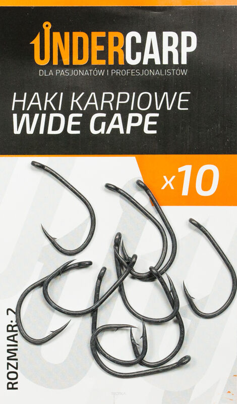 Teflonowe haki karpiowe WIDE GAPE 2