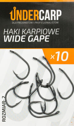 Teflonowe haki karpiowe WIDE GAPE 2