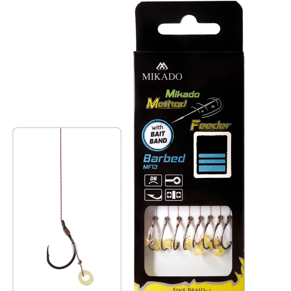 Przypony Mikado Mf Z Gumką Zadziorowe Mf13 - 12/0.12mm/10cm