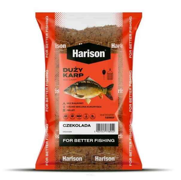 Zanęta sypka Harison 1kg - Duży Karp czekolada