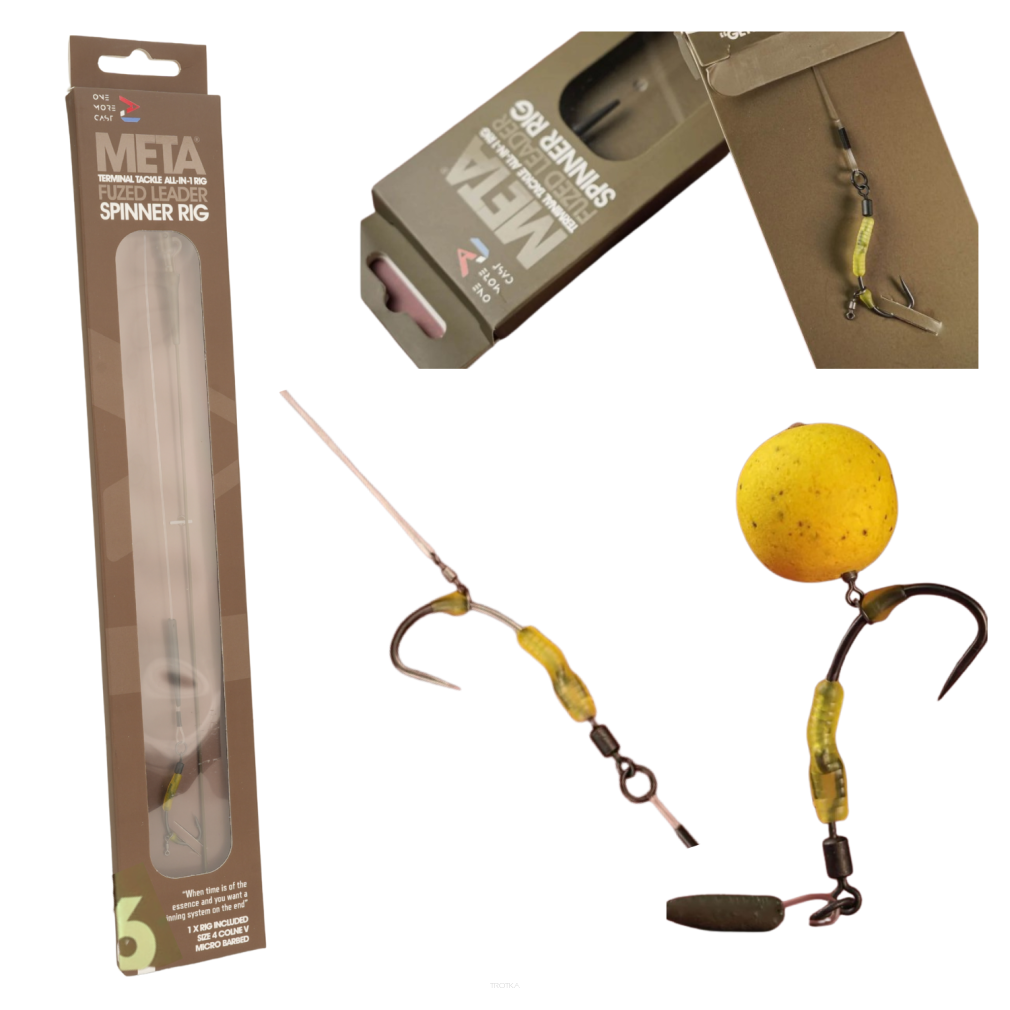 Przypon One More Cast Surrender All-In-1 Rigs Blend Fuzed Leader Leadclip Spinner Colne V Barbed - 6