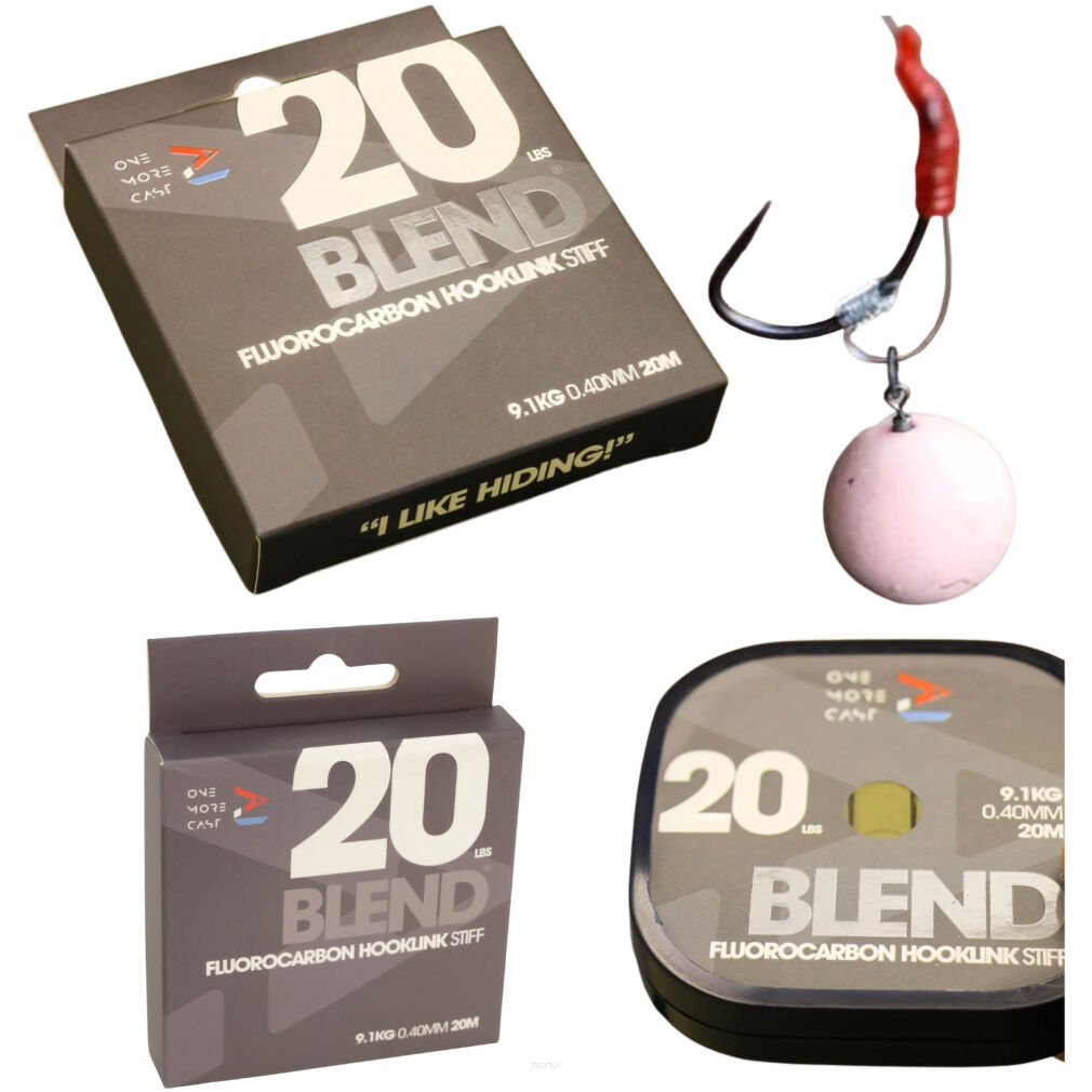 Fluorocarbon One More Cast Blend Fluorocarbon Hooklink Stiff 0,40mm 20lb 20m