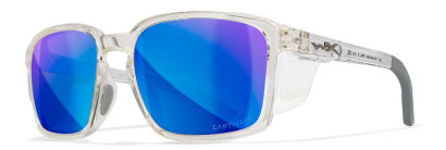 Wiley X Okulary Alfa Polarized Blue Mirror Gloss Clear Crystal Frame