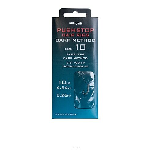 Haczyki przyponowe Drennan - Pushstop Carp Method - roz. 12
