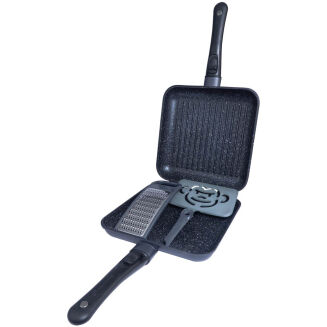 Zestaw Do Gotowania RidgeMonkey Connect Pan & Griddle XXL Granite Edition - 3