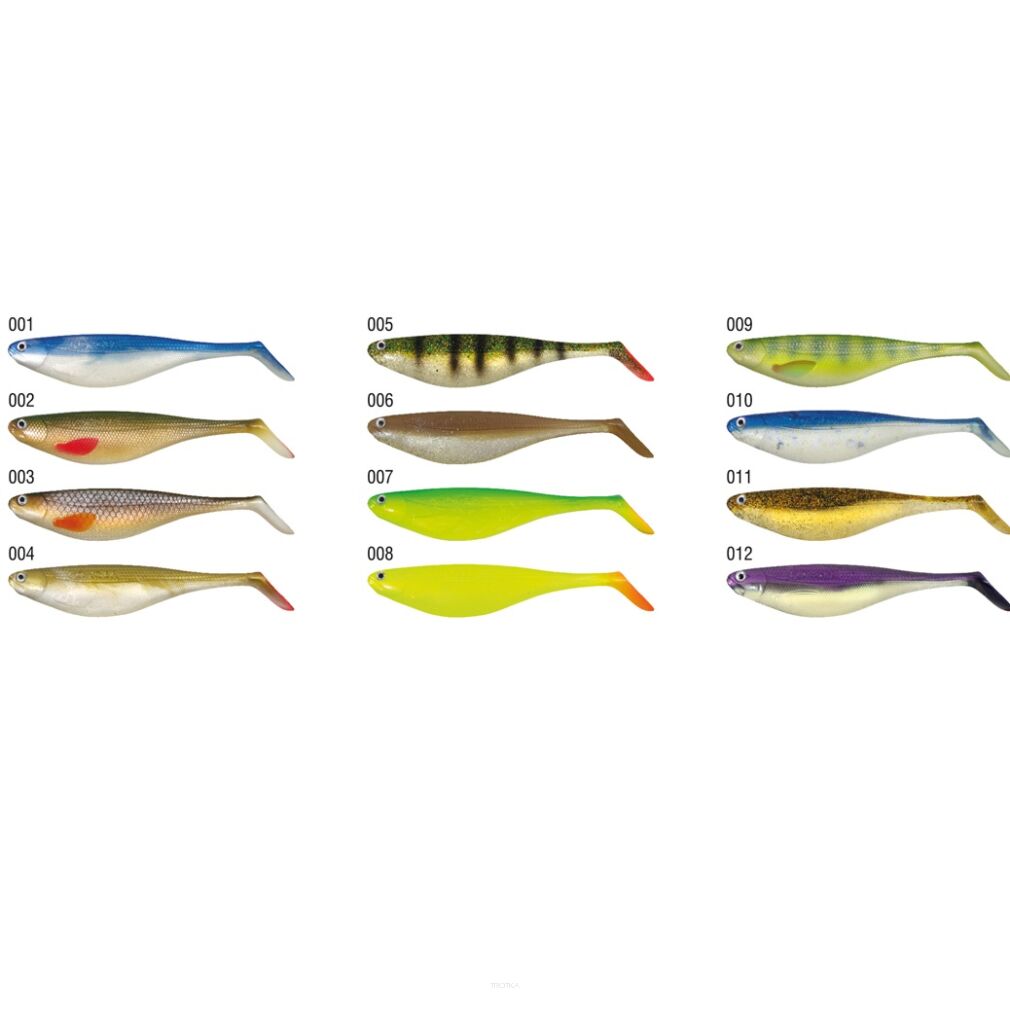 Konger Flat Shad 9,5cm - Spotted Roach