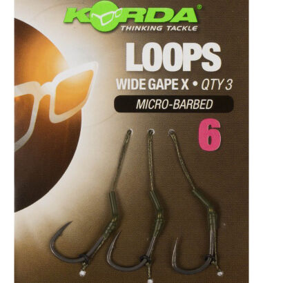 Przypony Korda Loop Rigs DF Wide Gape X 18lb 6