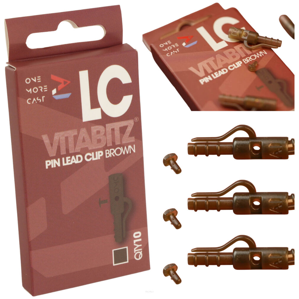 Lead Clip One More Cast Vitabitz Pin Lead Clips Brown