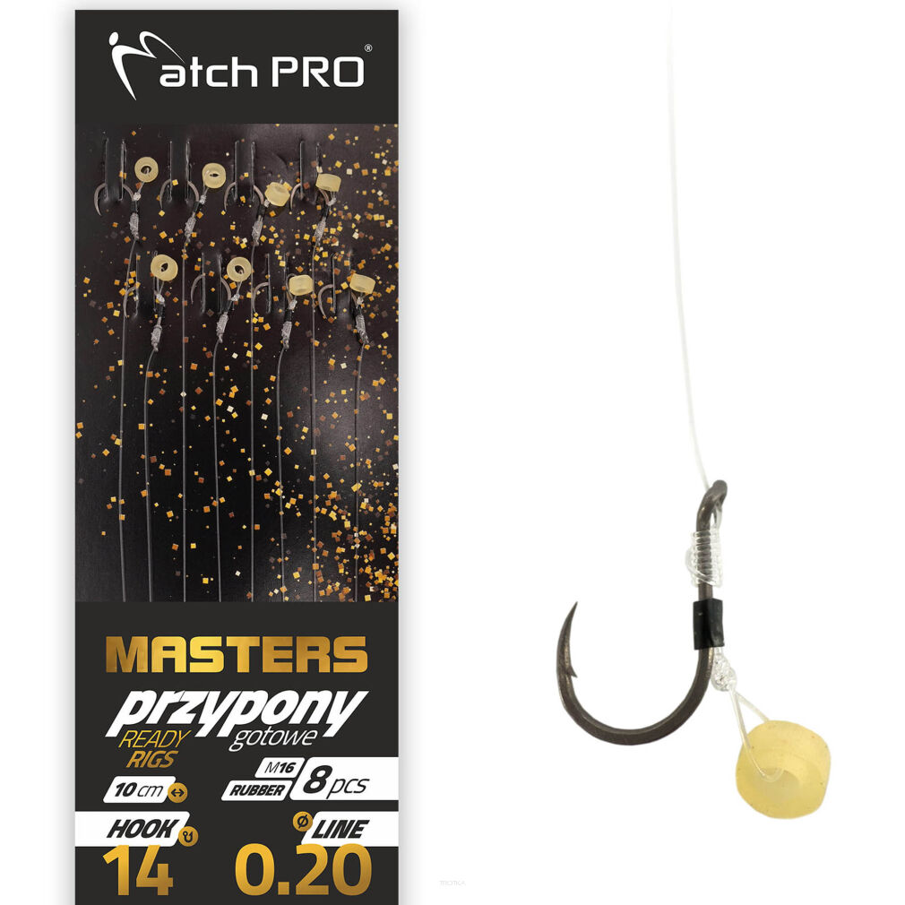 Przypony MatchPro Mf Masters Rubber Barbed M16 0,23mm 10