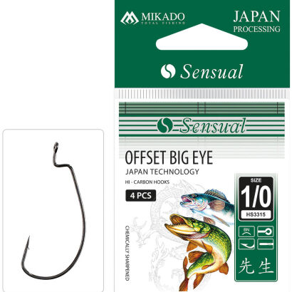 Haczyki Mikado Sensual Offset Worm I 5/0 Bn