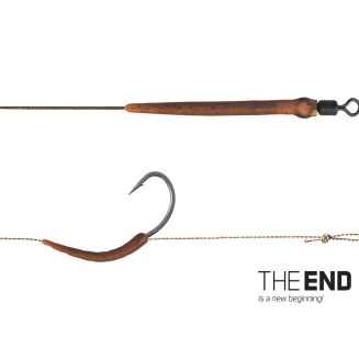 Przypony Włosowe Delphin The End Boilie Rig / 2szt 20cm/25lbs/2 - 2