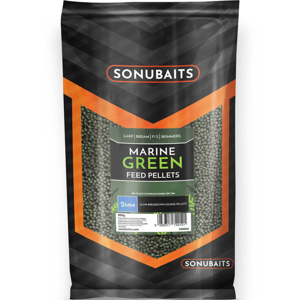 Pellet Sonubaits Marine Green Feed Pellets 4mm 900g