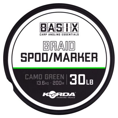 Plecionka Korda Basix Spod/Marker Braid Camo Green 30lb 200m