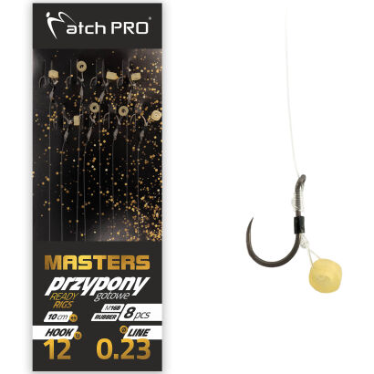 Przypony MatchPro Mf Masters Rubber Barbless M16B 0,20mm 14