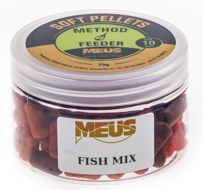 Soft Pellet Meus Method Feeder 10mm - Fish Mix