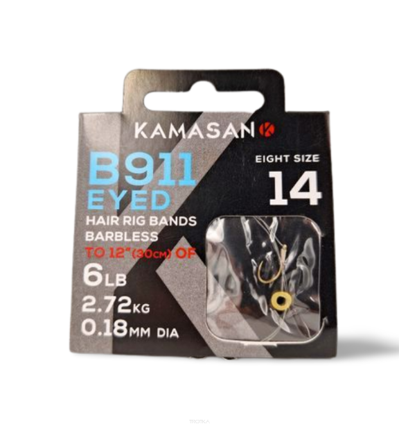 Haczyki z przyponem Kamasan - B911E #14 / 6lb