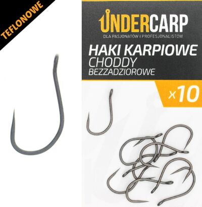 Teflonowe haki karpiowe CHODDY bezzadziorowe 4