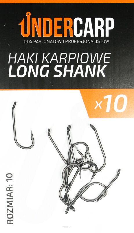 Teflonowe haki karpiowe LONG SHANK 10