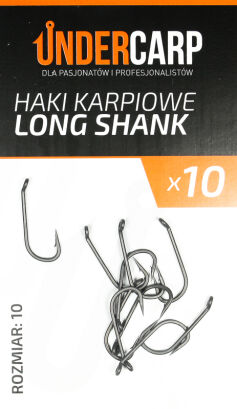 Teflonowe haki karpiowe LONG SHANK 10