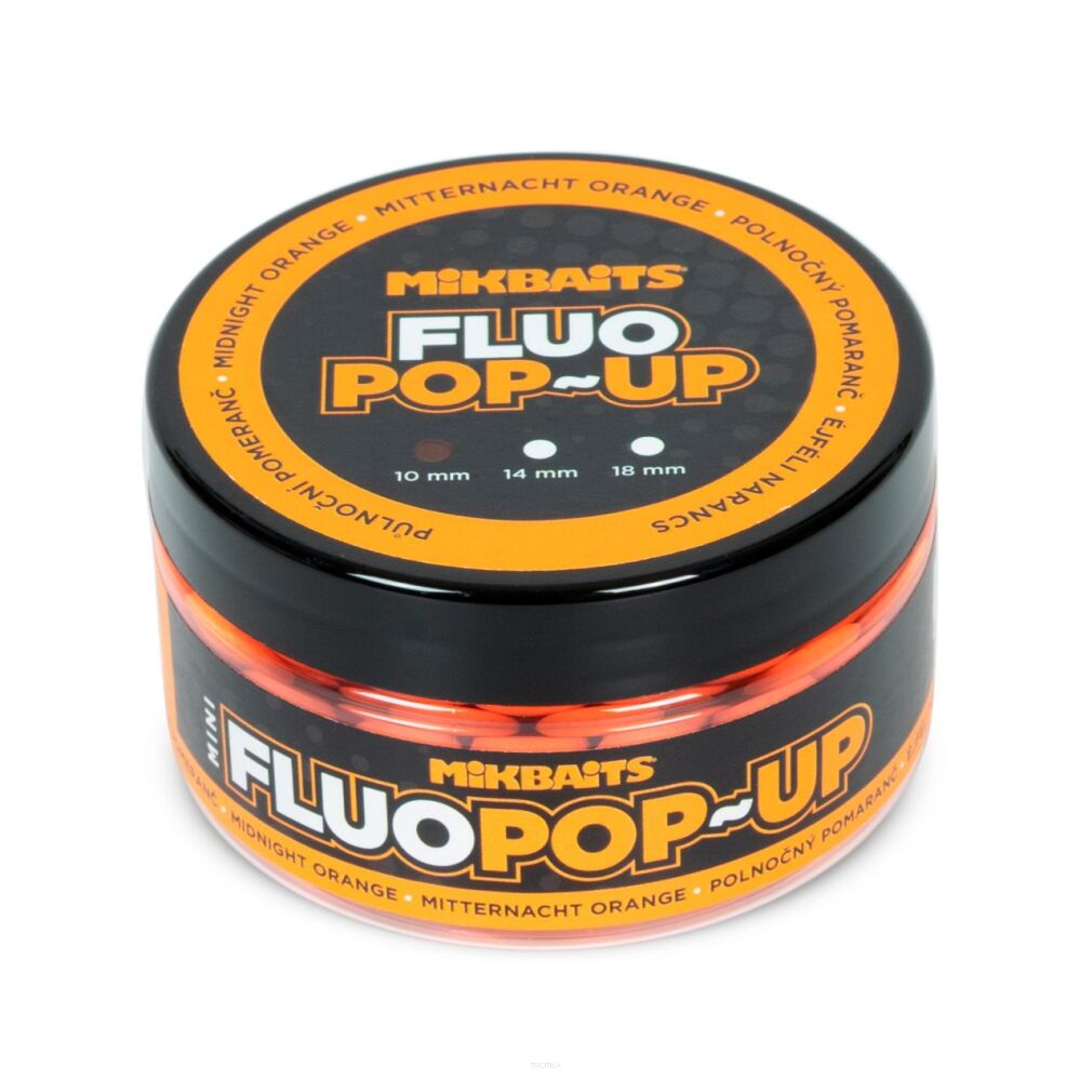 Kulki MikBaits Pop-Up Fluo 10mm- Północna Pomarańcza