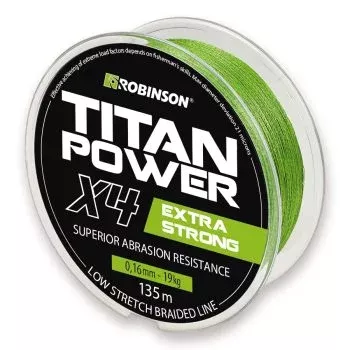 Plecionka Titan Power X4 0,12mm,135m,zielona