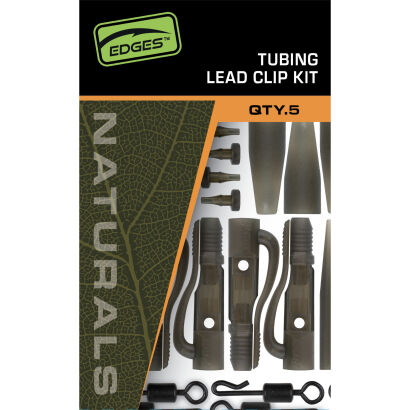Bezpieczne Klipsy Fox Edges Naturals Tubing Leadclip Kit 5szt